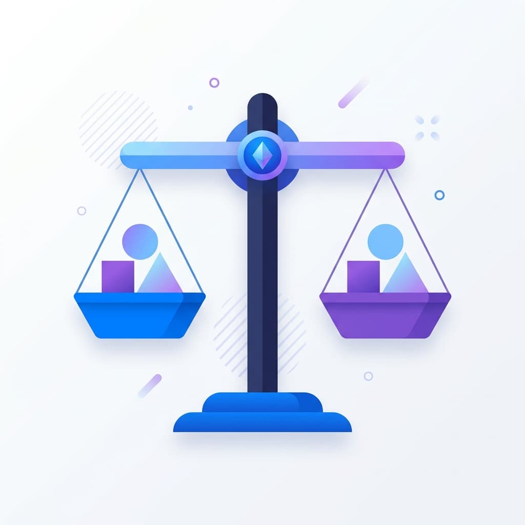 Editorial illustration of side-by-side solar proposal comparison.