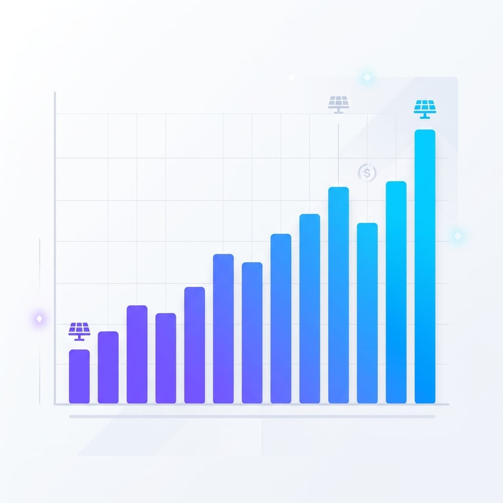 Editorial chart illustration for comparing solar pricing assumptions in Pakistan.